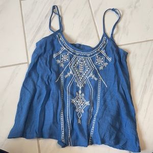 Boutique open back tank.